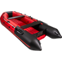 Надувная лодка ПВХ, Таймень NX 3400 НДНД PRO, красный/черный