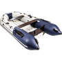 Надувная лодка ПВХ, Таймень NX 3400 НДНД PRO, светло-серый/синий