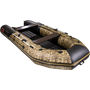 Надувная лодка ПВХ, Таймень NX 3800 НДНД PRO, камуфляж камыш/черный