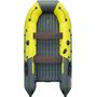 Надувная лодка ПВХ, Таймень NX 3800 НДНД PRO MAX, желтый/графит