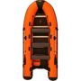 Надувная лодка ПВХ, Витязь 430, оранжевый-черный, FORZA