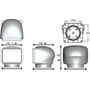 Прожектор с дистанционным управлением, черный корпус, галоген, брелок, модель 310
