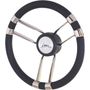 Рулевое колесо NESEA обод черный, спицы серебряные