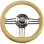 Рулевое колесо Osculati, диаметр 350 мм, цвет кремовый (имитация кожи)