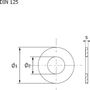 Шайба плоская А4 DIN125 6,4