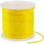Веревка сплошного плетения d6мм, L250м желтый,KOT