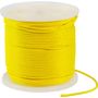 Веревка сплошного плетения d8мм, L150м желтый,KOT